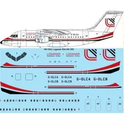 26Decals 144-1262 1/144 Loganair BAe 146-200 laser decal