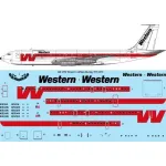 26Decals 144-1274 1/144 Western Airlines Boeing 707-347C laser decal