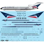26Decals 144-1284 1/144 Delta Boeing 727-232 laser decal - for CRM kit