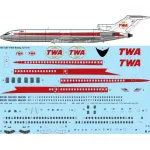 26Decals 144-1287 1/144 TWA Boeing 727-231/Adv laser decal - for CRM kit