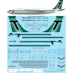 26Decals 144-1297 1/144 Transavia Holland Boeing 707-355C laser decal with screen print details