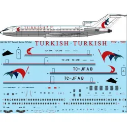 26Decals 144-1306 1/144 THY Turkish Experimental Boeing 727-264 laser decal for CRM kit