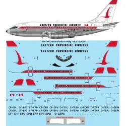 26Decals 144-1314 1/144 Eastern Provincial Airways Boeing 737-2E1/2E1 Adv laser decal