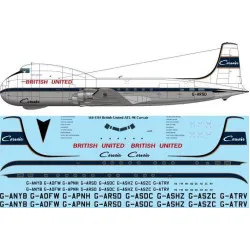 26Decals 144-1315 1/144 British United Airways ATL-98 Carvair - for Roden kit
