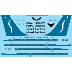 26Decals 144-162 1/144 Somali Airlines 707-330B laser decal - for Minicraft kit