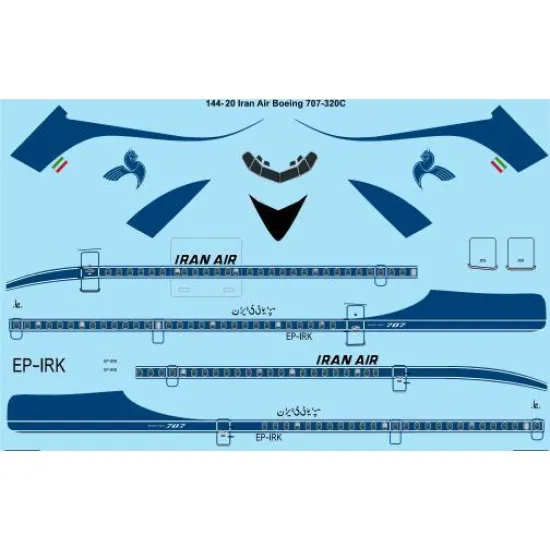 26Decals 144-20 1/144 Air Boeing 707-321C laser decal
