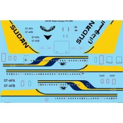 26Decals 144-397 1/144 Sudan Airways 707-3J8C laser decal - for Minicraft kit