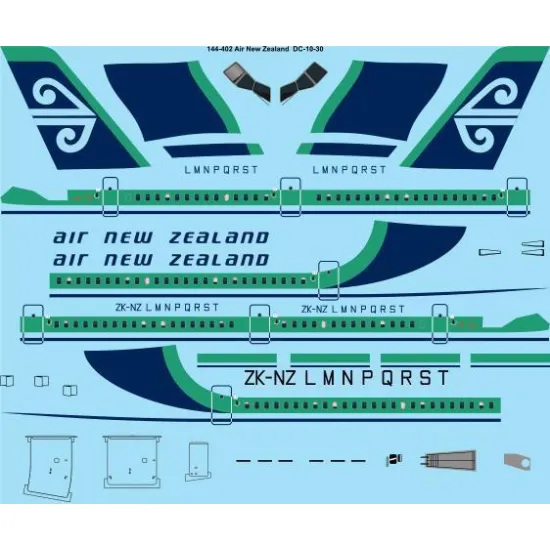 26Decals 144-402 1/144 Air New Zealand DC-10-30 laser decal