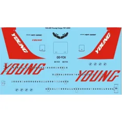26Decals 144-429 1/144 Young Cargo 707-338C laser decal