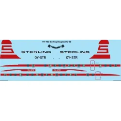 26Decals 144-432 1/144 Sterling Airways Douglas DC-6B laser decal