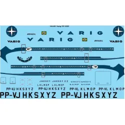 26Decals 144-461 1/144 Varig Brasil 707-320C laser decal