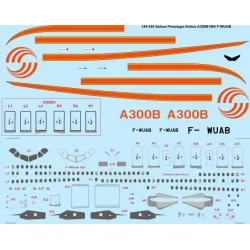 26Decals 144-530 1/144 Airbus Industries Prototype A300B1 / A300B4 laser decal