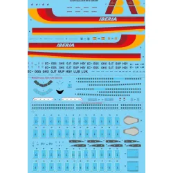 26Decals 144-578 1/144 Iberia Airbus A330-300 &amp A340-300 laser decal with screen print details