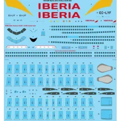 26Decals 144-629 1/144 Iberia Airbus A330-300 &amp A340-300 laser decal with screen print details