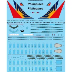26Decals 144-643 1/144 Philippines Airbus A330-300 laser decal with screen print details - Revell