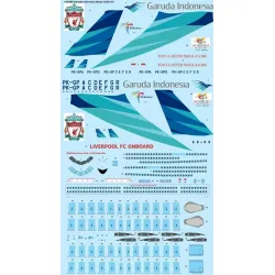 26Decals 144-646 1/144 Garuda Indonesia Airbus A330-341 laser decal with screen print details - Revell