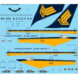 26Decals 144-671 1/144 Singapore Airlines A300B4 laser decal