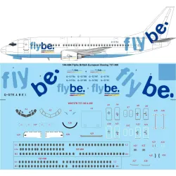 26Decals 144-684 1/144 Flybe Boeing 737-3S3 laser decal with screen printed details.