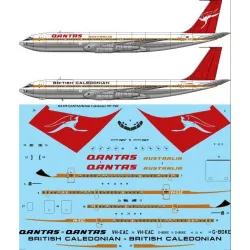 26Decals 144-819 1/144 QANTAS Australia / British Caledonian Boeing 707-338C laser decal
