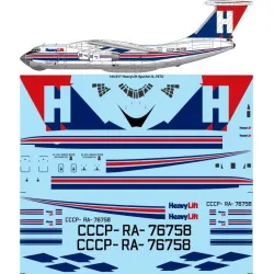 26Decals 144-917 1/144 HeavyLift Ilyushin IL-76TD Laser decal - for Zvezda kit