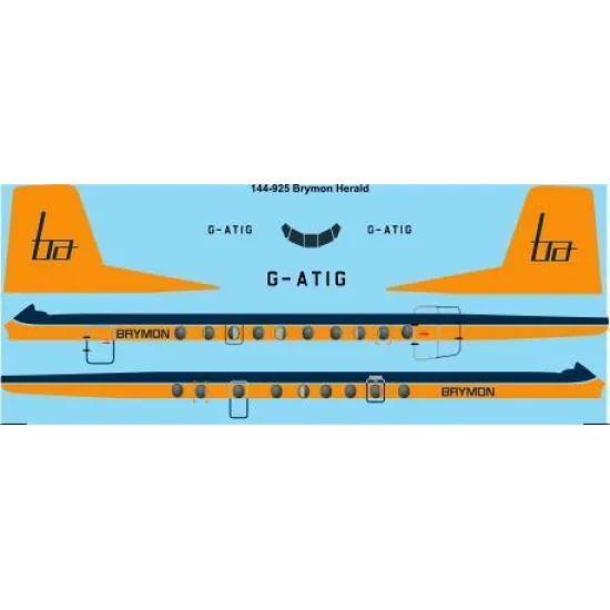26Decals 144-925 1/144 Brymon Airways Handley Page Herald laser decal