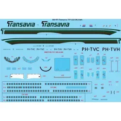 26Decals 144-971 1/144 Transavia 737-200 laser decal with screen print details