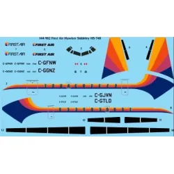 26Decals 144-982 1/144 First Air Hawker Siddeley HS-748 laser decal - for Mark 1 kit