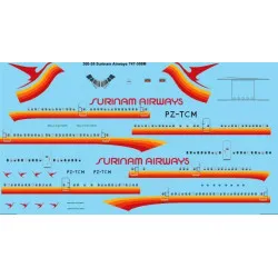26Decals 200-39 1/200 Surinam Airways Boeing 747-306M laser decal - 1/200 scale