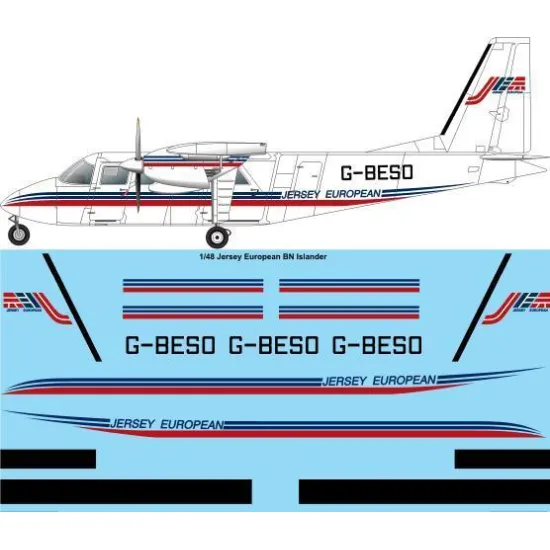 26Decals 48-18 1/48 Jersey European Airways BN Islander - for Valom kit