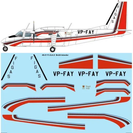 26Decals 48-21 1/48 FIGAS BN Islander