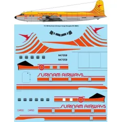 26Decals 72-108 1/72 Surinam Airways Cargo Douglas DC-6B(F) laser decal 1/72