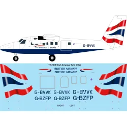 26Decals 72-20 1/72 British Airways Twin Otter Laser decal - for Matchbox/Revell kit