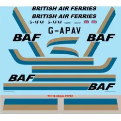 26Decals 72-215 1/72 BAF British Air Ferries Bristol Superfrighter Mk32 laser decal - for Airfix kit