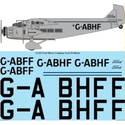 26Decals 72-253 1/72 Ford Motor Company Ford Tri-Motor laser decal