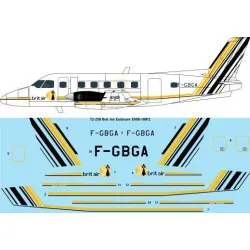 26Decals 72-258 1/72 Brit Air Embraer EMB-110P2 laser decal - for A Model kit