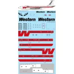 26Decals 72-266 1/72 Western Airlines Boeing 707-347C laser decal