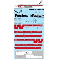 26Decals 72-266 1/72 Western Airlines Boeing 707-347C laser decal