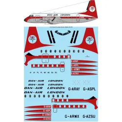 26Decals 72-272 1/72 Dan-Air London Hawker Siddeley HS-748 laser decal - for Mach 2 kit