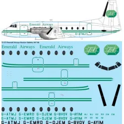 26Decals 72-273 1/72 Emerald Airways Hawker Siddeley HS-748 Laser decal - for Mach 2 kit