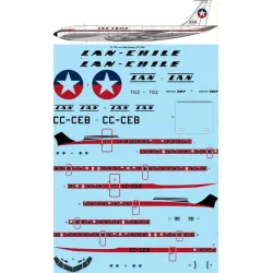 26Decals 72-279 1/72 Lan Chile Boeing 707-385C laser decal