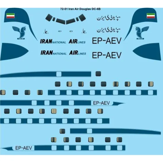26Decals 72-51 1/72 Air Douglas DC-6B Laser decal 1/72