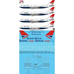 26Decals STS20009 1/200 British Airways 747-136,236,236F &amp 436 Screen printed decal 1/200 scale