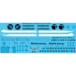 26Decals STS44240 1/144 Northeast / Cambrian Viscount 800 Screen printed decal