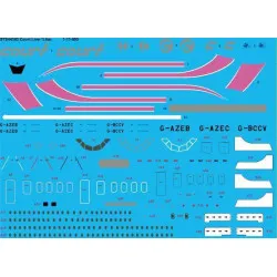 26Decals STS44303 1/144 Court Line Lilac 1-11-500 screen printed decal