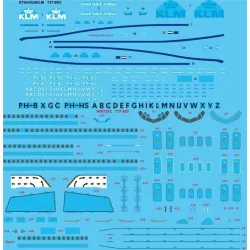 26Decals STS44324 1/144 KLM 737-800 Screen printed decal