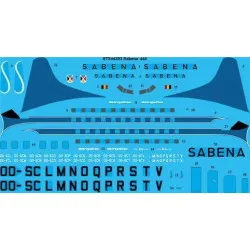26Decals STS44353 1/144 Sabena 440 Metropolitan screen printed decal for Roden kit