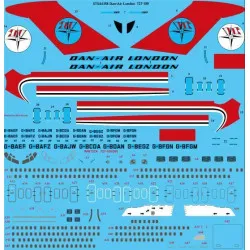 26Decals STS44358 1/144 Dan-Air London Delivery Boeing 727-100 Screen printed decal