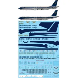 26Decals STS44370 1/144 BOAC Boeing 707-436,336B,336C - Screen printed decal