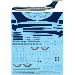 26Decals STS44373 1/144 BOAC Vickers VC10 screen printed decal - for Airfix kit