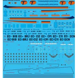 26Decals STS44375 1/144 Transeuropa Caravelle 10R Screen printed decal for AModel kit 1/144 Scale